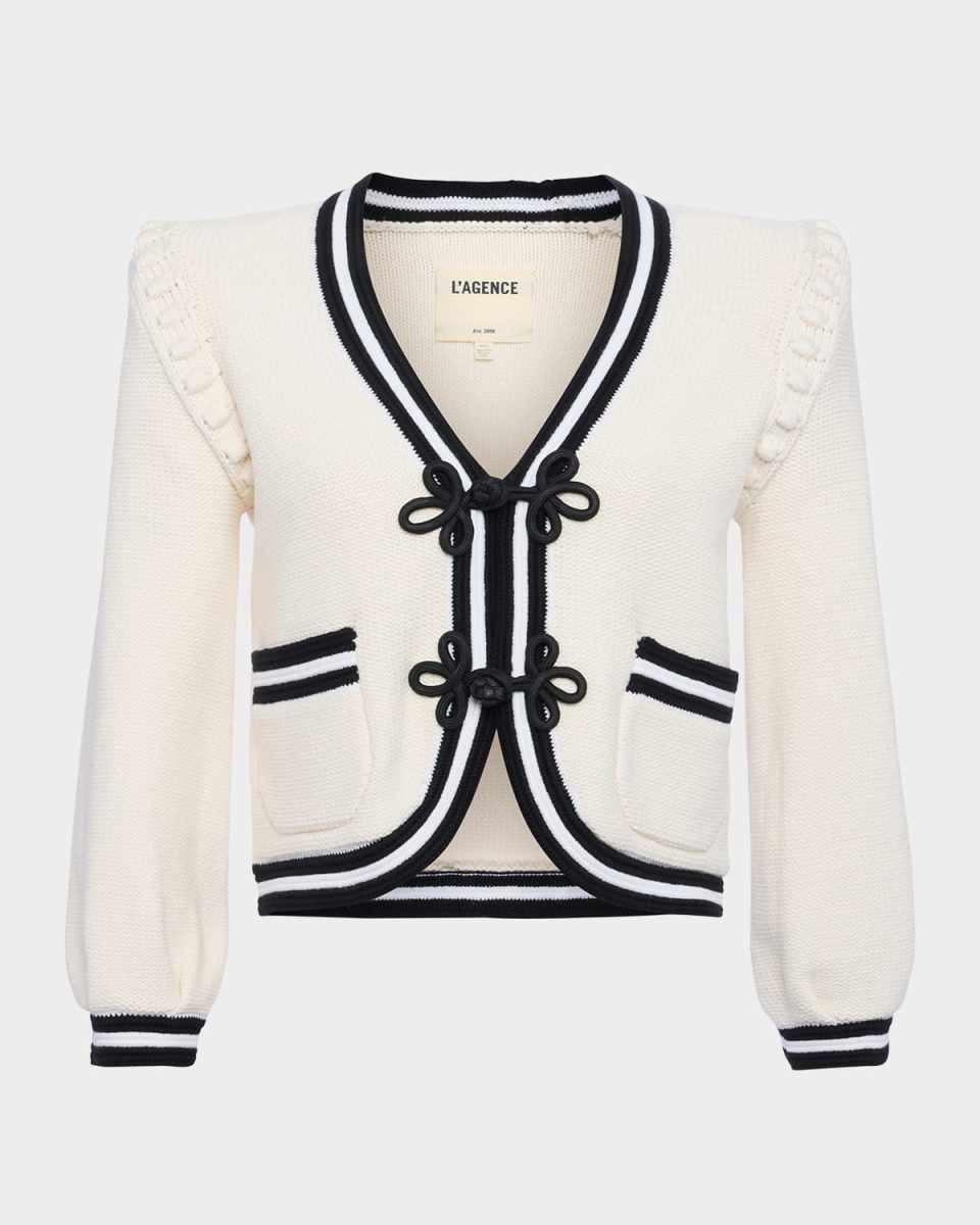 Kaito Contrast-Trim Cardigan